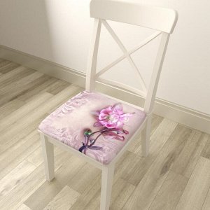 Подушка на стул Фреска с цветком 2