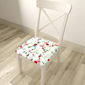 Подушка на стул Цветочный узор 19