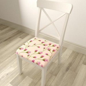 Подушка на стул Цветочный узор 9
