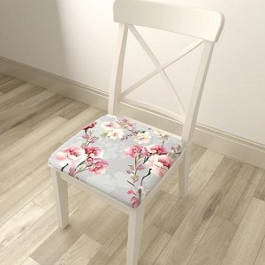 Подушка на стул Нарисованные цветочки 2