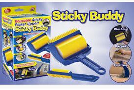 Валик для чистки одежды и мебели Стики Бадди (Sticky Buddy)
