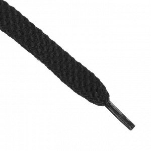 СИМА-ЛЕНД Шнурки для обуви плоские, 8 мм, 70 см,  цвет чёрный
