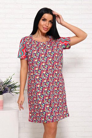 Туника с карманами (00982, красный)