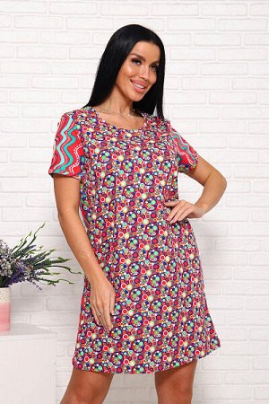 Туника с карманами (00982, красный)