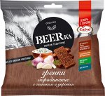 «Beerka», сухарики со вкусом чеснока с укропом и сметанным соусом «Calve», 85г
