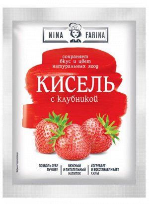 «Nina Farina», кисель с клубникой, 110г