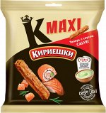 «Кириешки Maxi», сухарики со вкусом роллов «Сяке маки» и с соусом со вкусом васаби «Calve», 75г