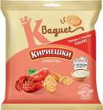 «Кириешки Baguet», сухарики со вкусом лобстера и с чесночным соусом «Calve», 70г