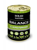 Solid Natura Balance Кролик влажный корм для собак жестяная банка 0,34 кг