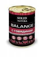 Solid Natura Balance Говядина влажный корм для собак жестяная банка 0,34 кг