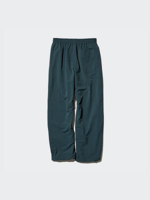 UNIQLO - спортивные широкие штаны прямого силуэта из нейлона - 09 BLACK