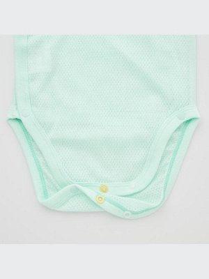 UNIQLO - хлопковое сетчатое боди - 50 LIGHTGREEN