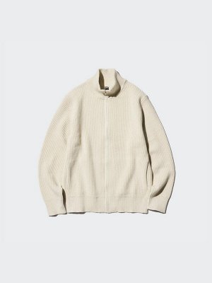 UNIQLO - мужской свитер средней плотности на молнии