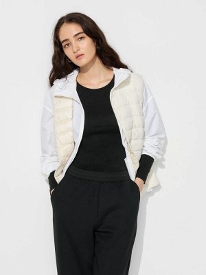 UNIQLO Heattech - тонкая термо-кофта с круглым вырезом - 09 BLACK