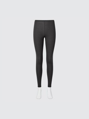 UNIQLO Heattech - тонкие термо-леггинсы - 09 BLACK