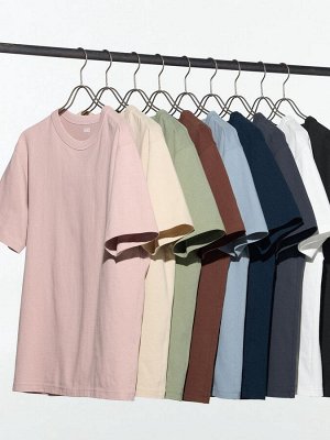 UNIQLO - повседневная футболка с круглым вырезом - 75 PURPLE