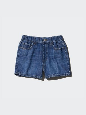 UNIQLO - джинсовые шорты для девочек - 67 BLUE