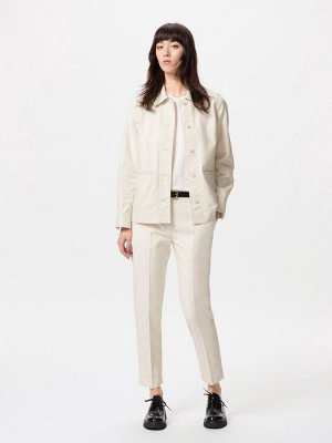 UNIQLO x Comptoir des Cotonniers - льняная хлопковая куртка с внешними карманами - 09 BLACK