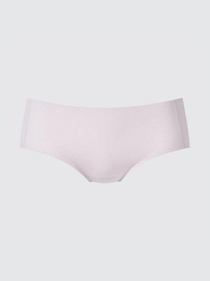 UNIQLO AIRism - бесшовные трусики-шорты с высокой талией - 02 LIGHTGRAY