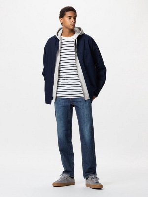 UNIQLO - базовые джинсы прямого кроя - 66 BLUE