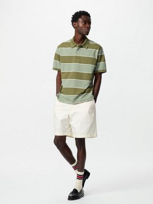 UNIQLO - шорты чинос из саржевой ткани - 01 OFFWHITE