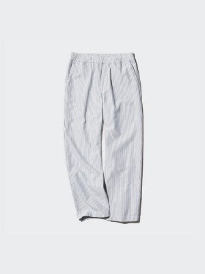 UNIQLO - свободные брюки в мелкую полоску до щиколотки - 61 BLUE