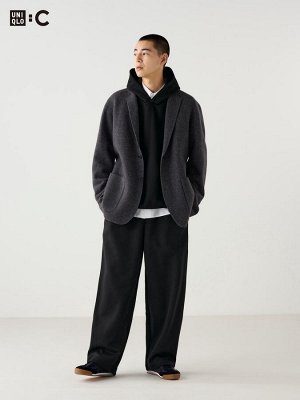 UNIQLO - широкие спортивные брюки из гладкого материала
