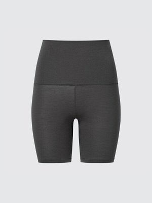 UNIQLO Heattech - ультраэластичные термо-шорты для женщин - 08 DARKGRAY