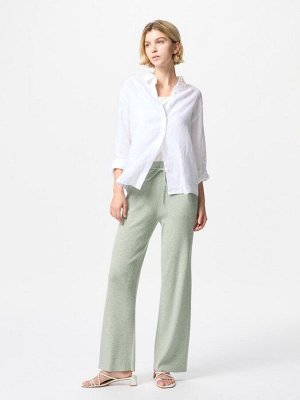 UNIQLO - трикотажные брюки в рубчик увеличенной длины - 52 GREEN