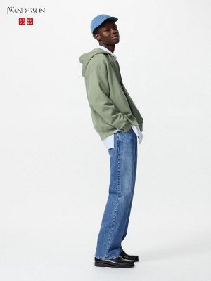 UNIQLO x JW ANDERSON - мужские джинсы прямого силуэта - 65 BLUE