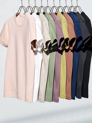 UNIQLO - футболка стандартного кроя с круглым вырезом - 00 WHITE