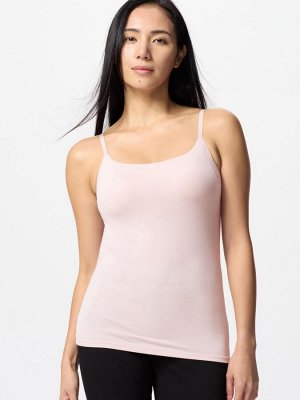 UNIQLO - топ Airism на тонких бретелях со вставным бюстгальтером - 10 PINK