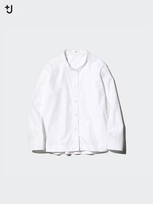 UNIQLO - мужская рубашка из хлопка SUPIMA - 00 WHITE