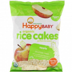 Happy Family Organics, Organic Rice Cakes, Apple, 1.4 oz (40 g)