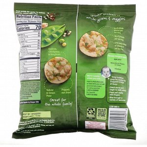 Gerber, Organic Popped Crisps, 12+ months, Green & Yellow Peas, 2.64 oz (75 g)