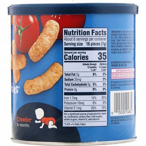 Gerber, Lil&#x27 -  Crunchies, Crawler, 8+ Months, Garden Tomato, 1.48 oz (42 g)
