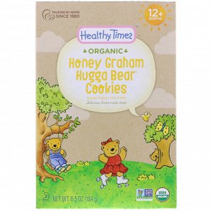 Healthy Times, Органические печенья Hugga Bear из муки  - Грэма - , для малышей от года, 6,5 унц. (184 г)