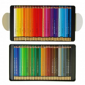 Карандаши акварельные набор 72 цвета,  Mondeluz 3727, в металлическом пенале