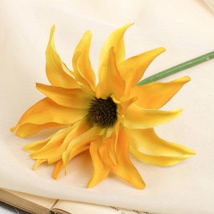 Цветок искусственный "Жёлтый клематис"