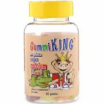 GummiKing, Кальций с витамином D для детей, 60 жевательных конфет
