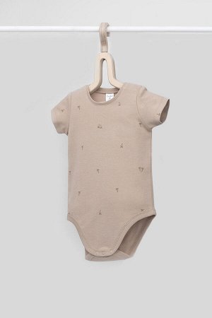 Полукомбинезон(Весна-Лето)+baby (темно-бежевый, пальмочки)