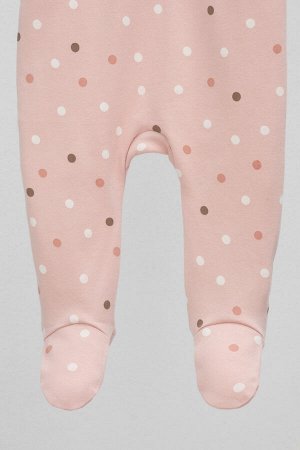 Комбинезон(Осень-Зима)+baby (дымчатая роза, цв.шарики)