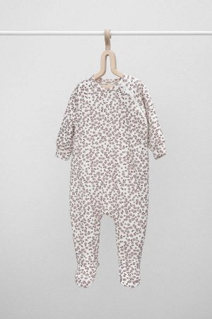 Комбинезон(Осень-Зима)+baby (розовые скандинавские цветы)