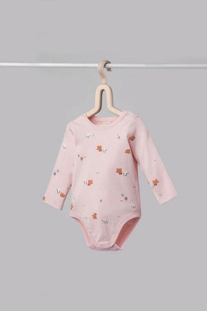 Полукомбинезон(Осень-Зима)+baby (бежево-розовый, собачки)