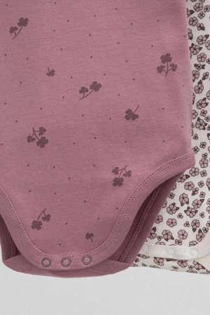 Полукомбинезон(Осень-Зима)+baby (роз.скандинавские цветы, клевер)
