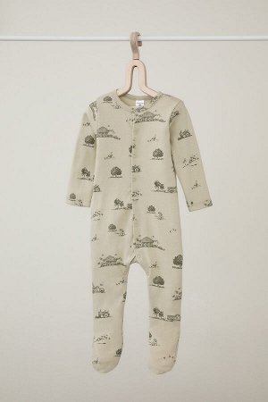 Комбинезон(Осень-Зима)+baby (сельский пейзаж на фисташковом муссе)