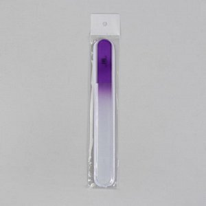 Пилка стеклянная для ногтей, 20 см, цвет фиолетовый