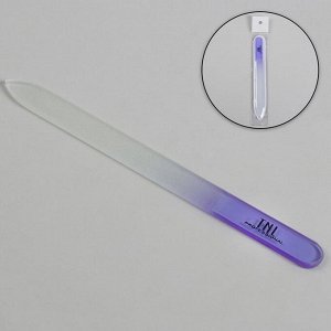 Пилка стеклянная для ногтей, 14 см, цвет фиолетовый