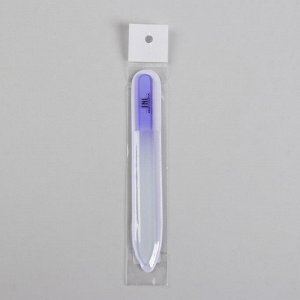 Пилка стеклянная для ногтей, 14 см, цвет фиолетовый