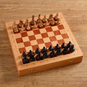 Шахматы "Гандикап" утяжеленные, (доска 43х43 см, бук, король h=8.5, пешка h=4.5 см)